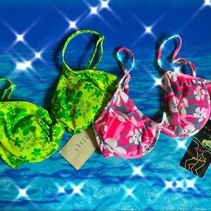 🤍 Vintage With Tags California Waves Bikini Top